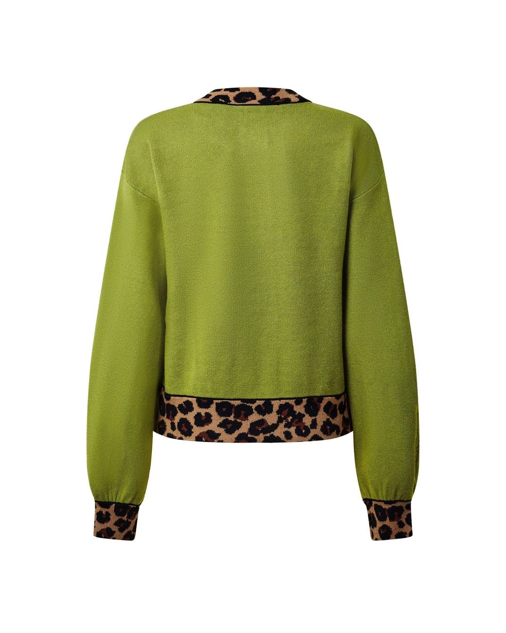 Never Fully Dressed Green Amore Embroidered Long-Sleeve Cardigan