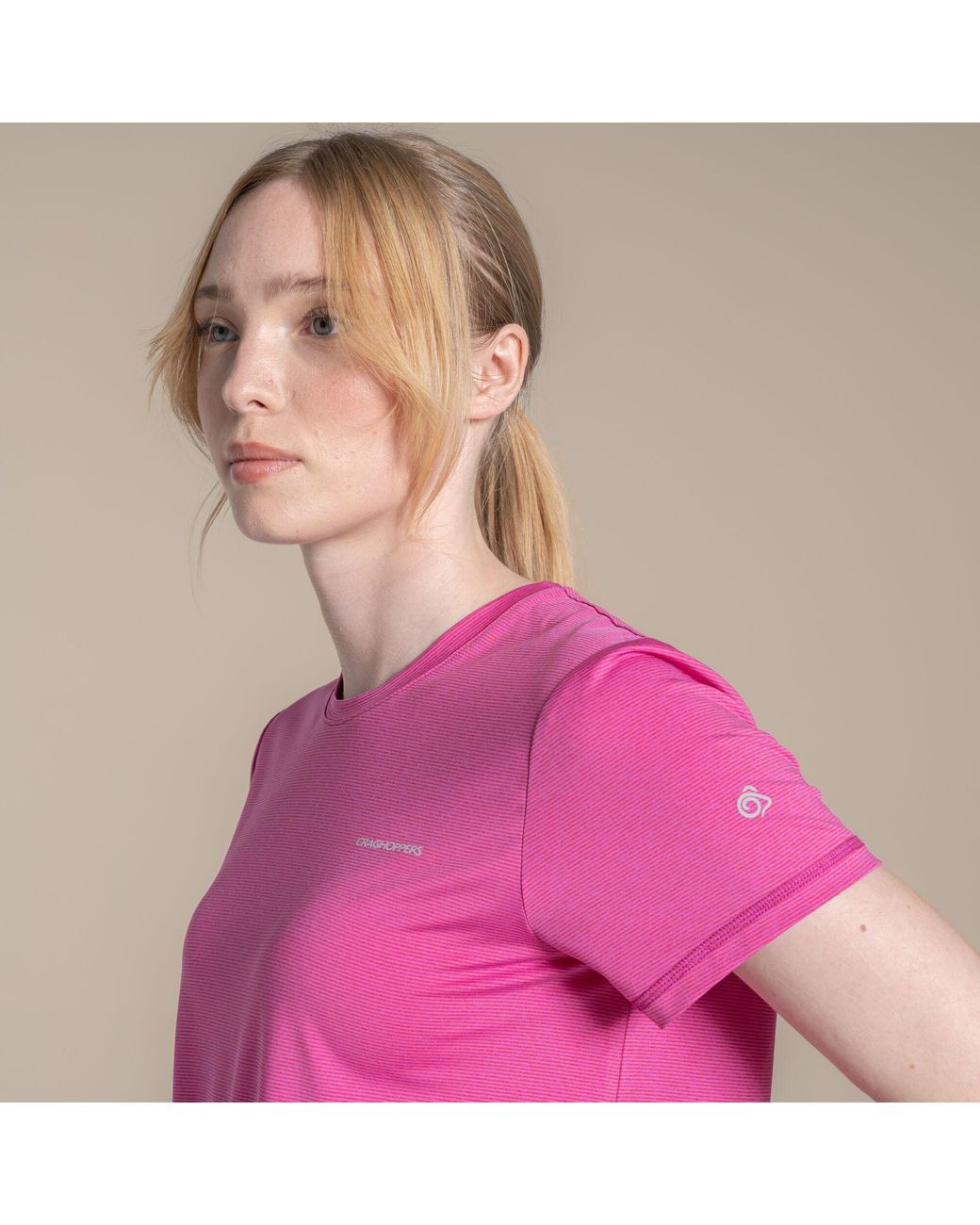 Craghoppers Pink Ellie Ii Quick-Drying Technical T-Shirt