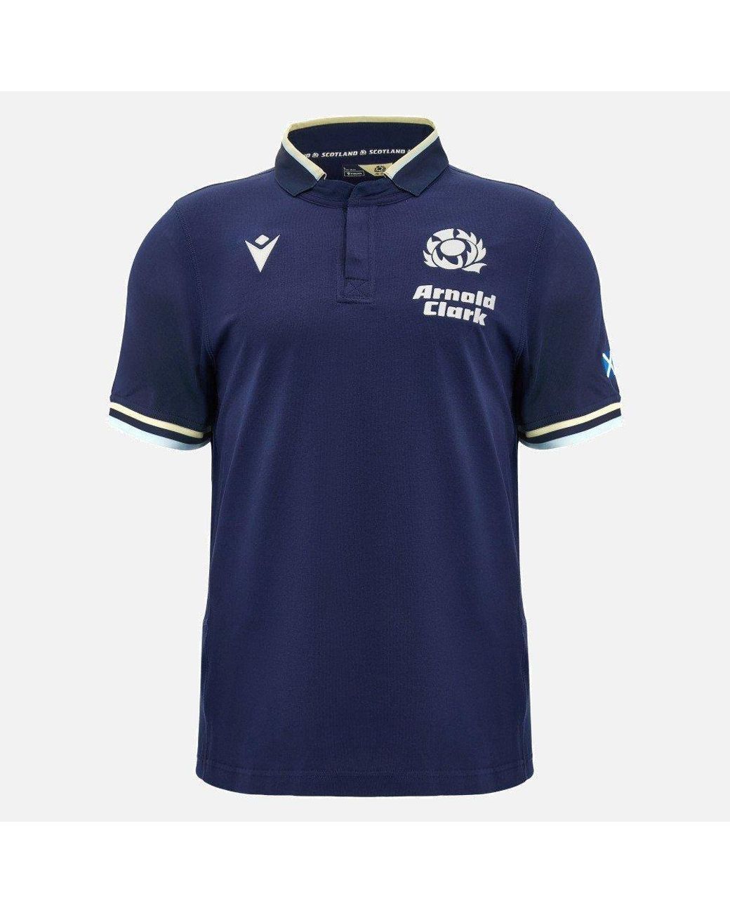 MACRON Blue Scotland Rugby Home 2026/27 Short-Sleeve Shirt for men