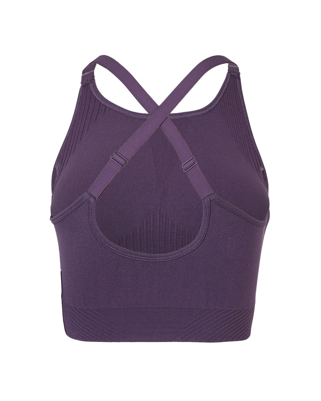 Usa Pro Purple Seamless Adjustable Sports Bra