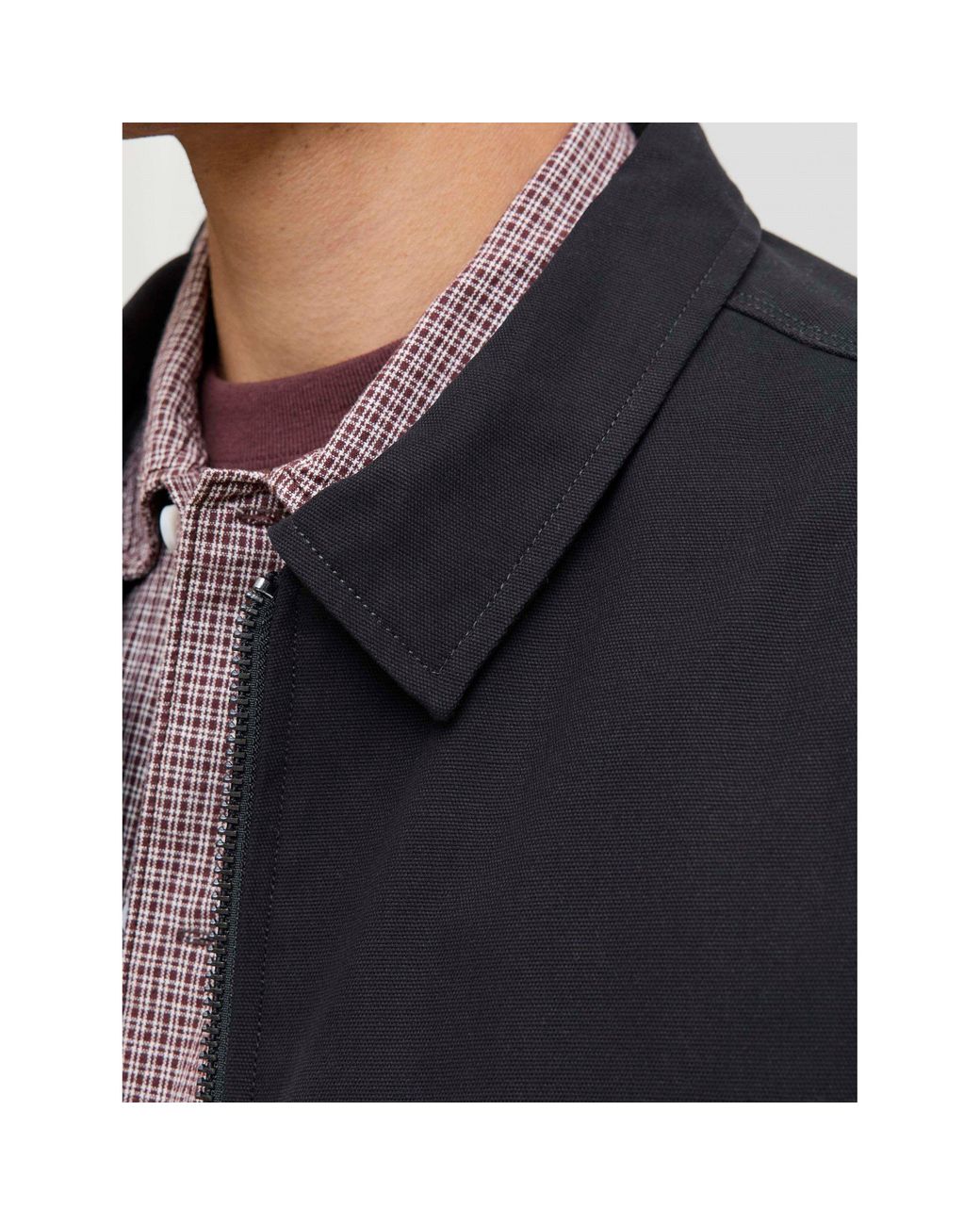 Jack & Jones Black Dover Worker Jacket for men