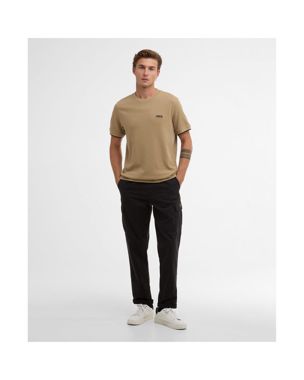 Barbour Natural Eamon Pique T-Shirt for men