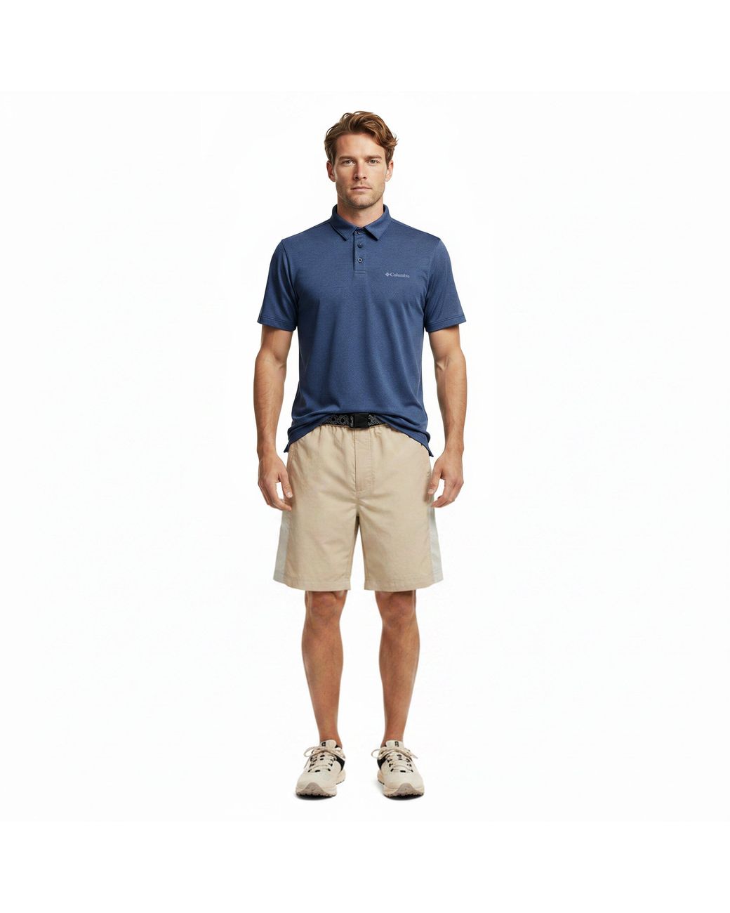 Columbia Blue Parsons Polo Short Sleeve Shirt for men