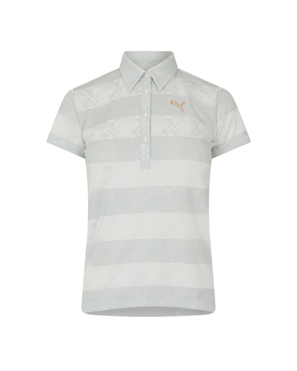 PUMA Black Golf Ss Border Polo