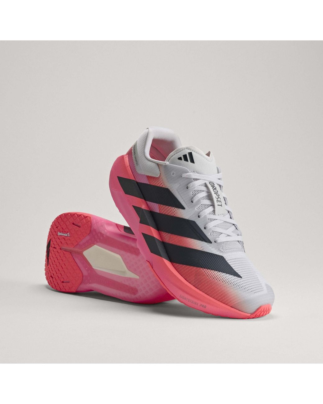Adidas Pink Adizero Dropset Training Shoes for men