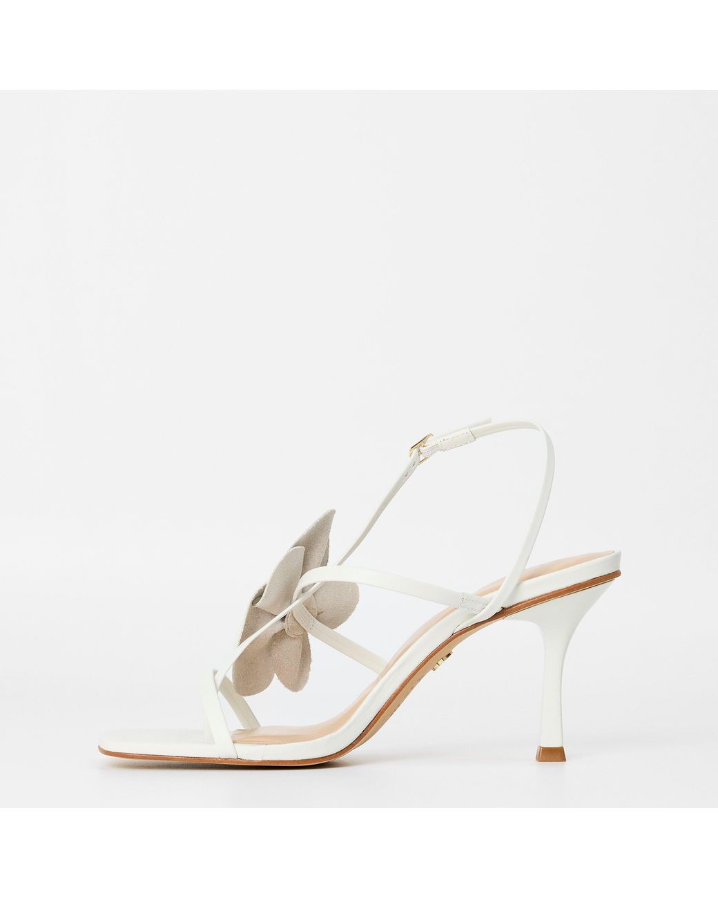 ALDO White Sandflower Heeled Sandals