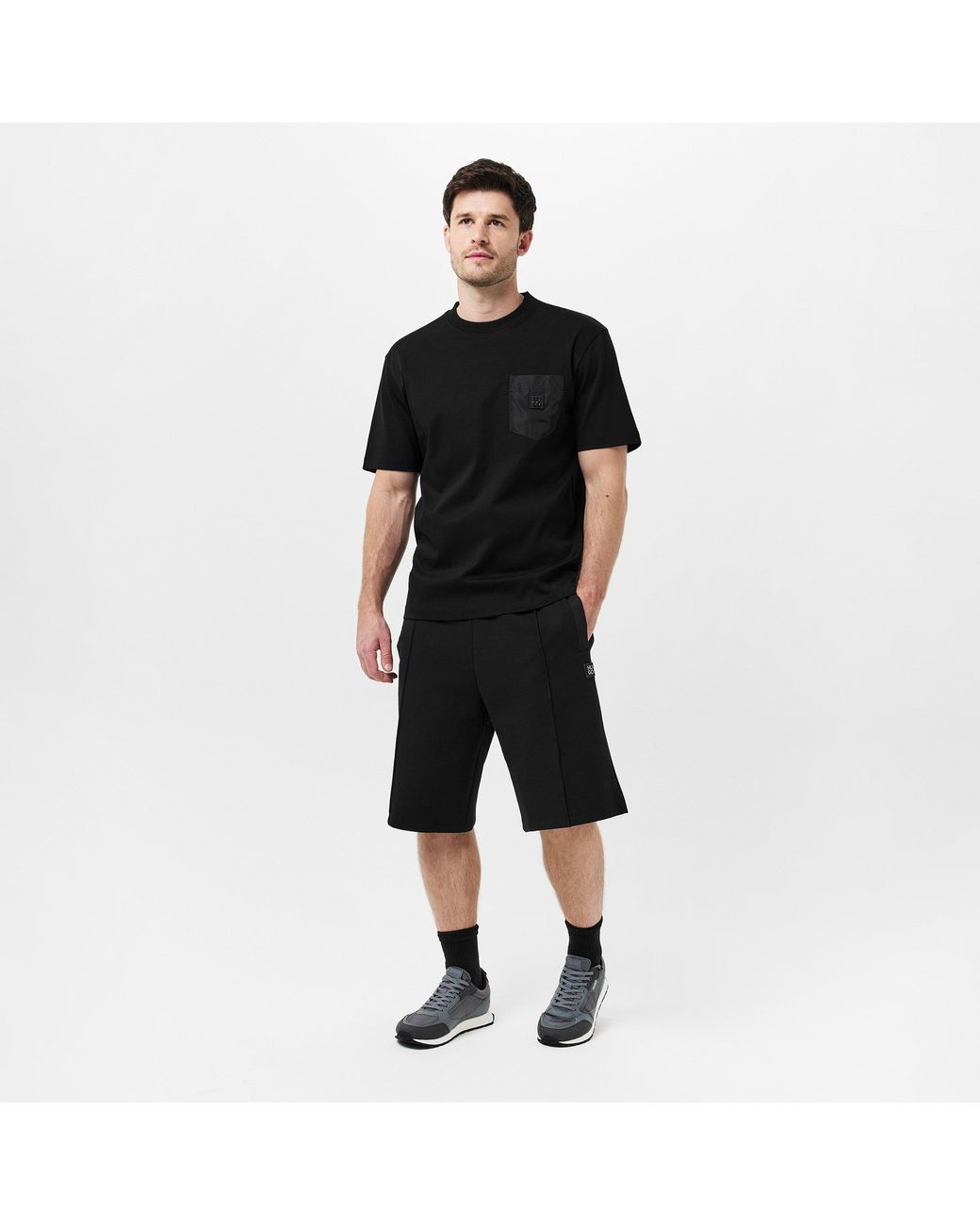 HUGO Black Jogging Shorts for men