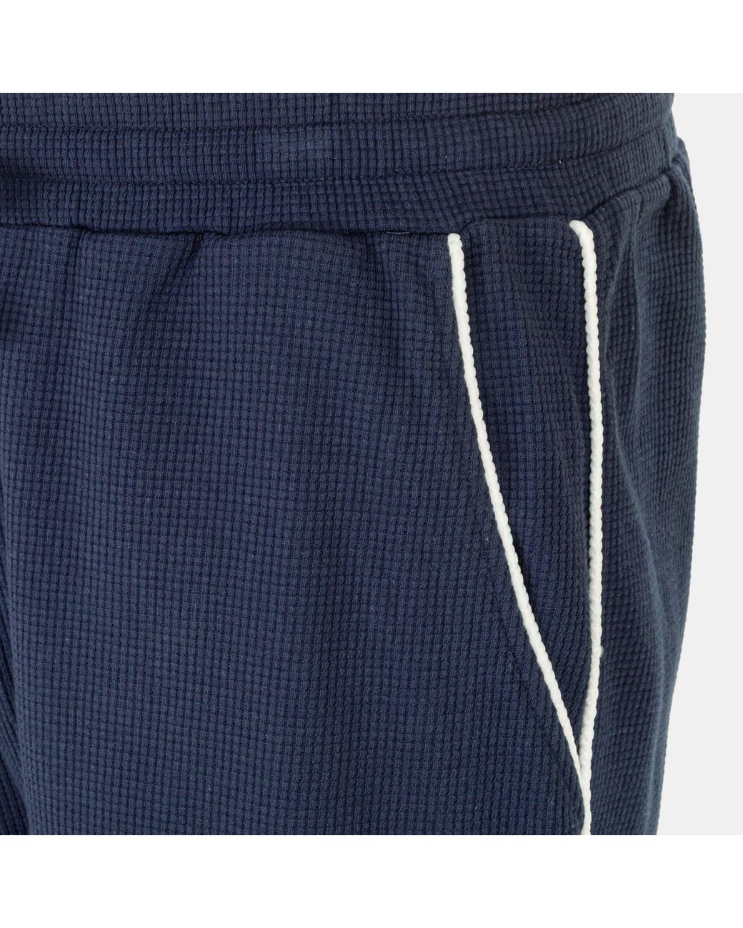 Fabric Blue Waffle Shorts for men