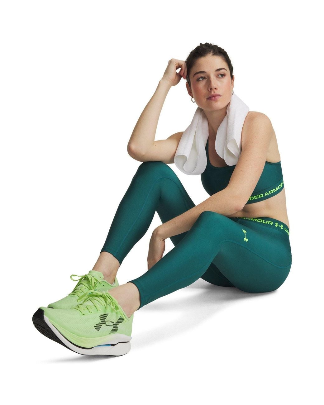 Under Armour Green Heatgear Performance Gym Legging