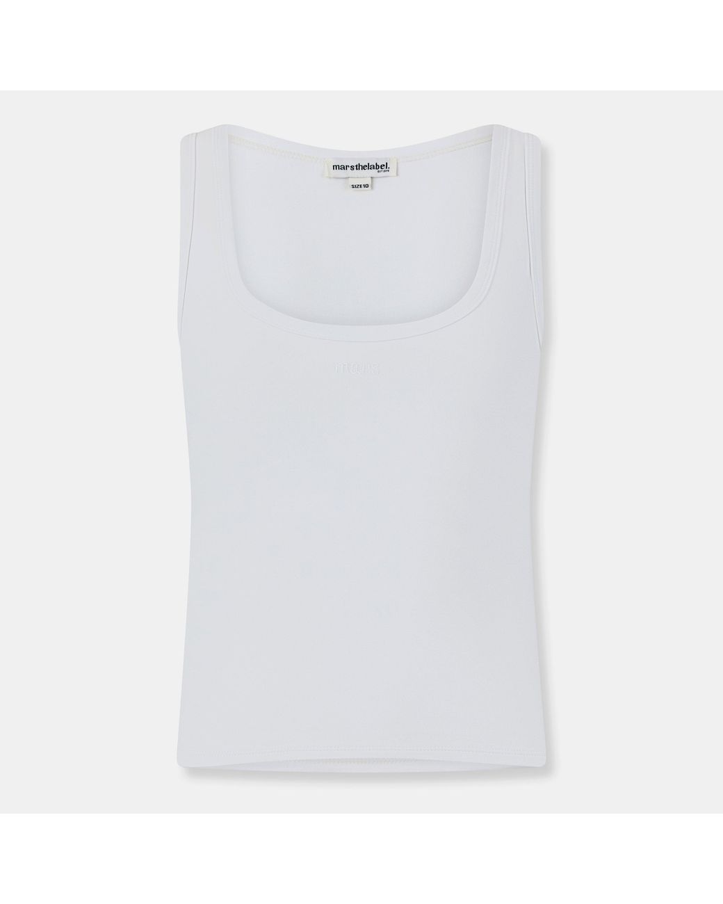 Mars the Label White Sculpt Vest