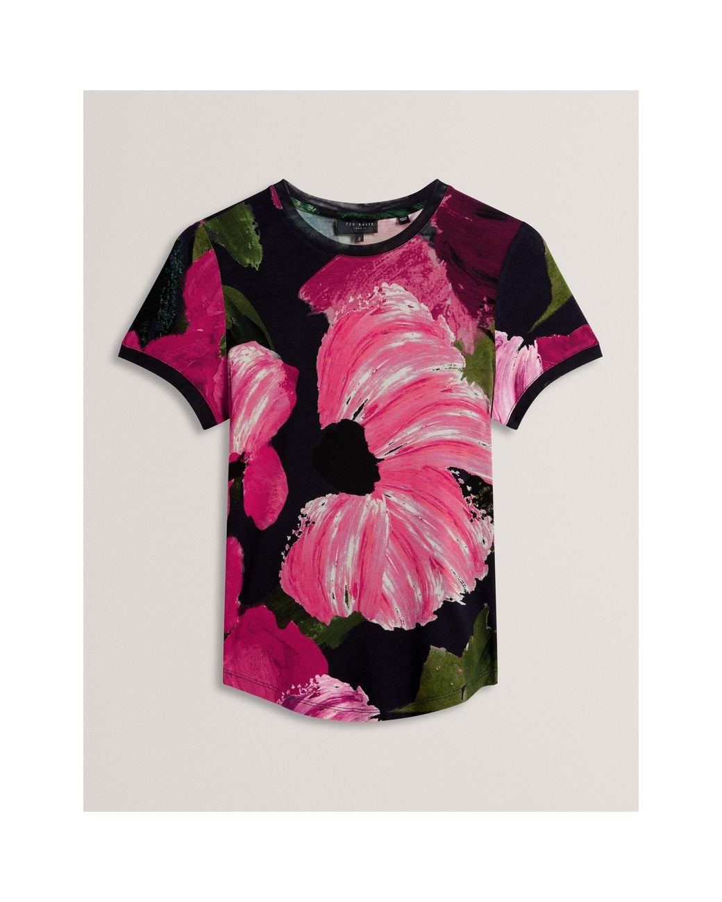 Ted Baker Pink Ted Printed Tee Ld71