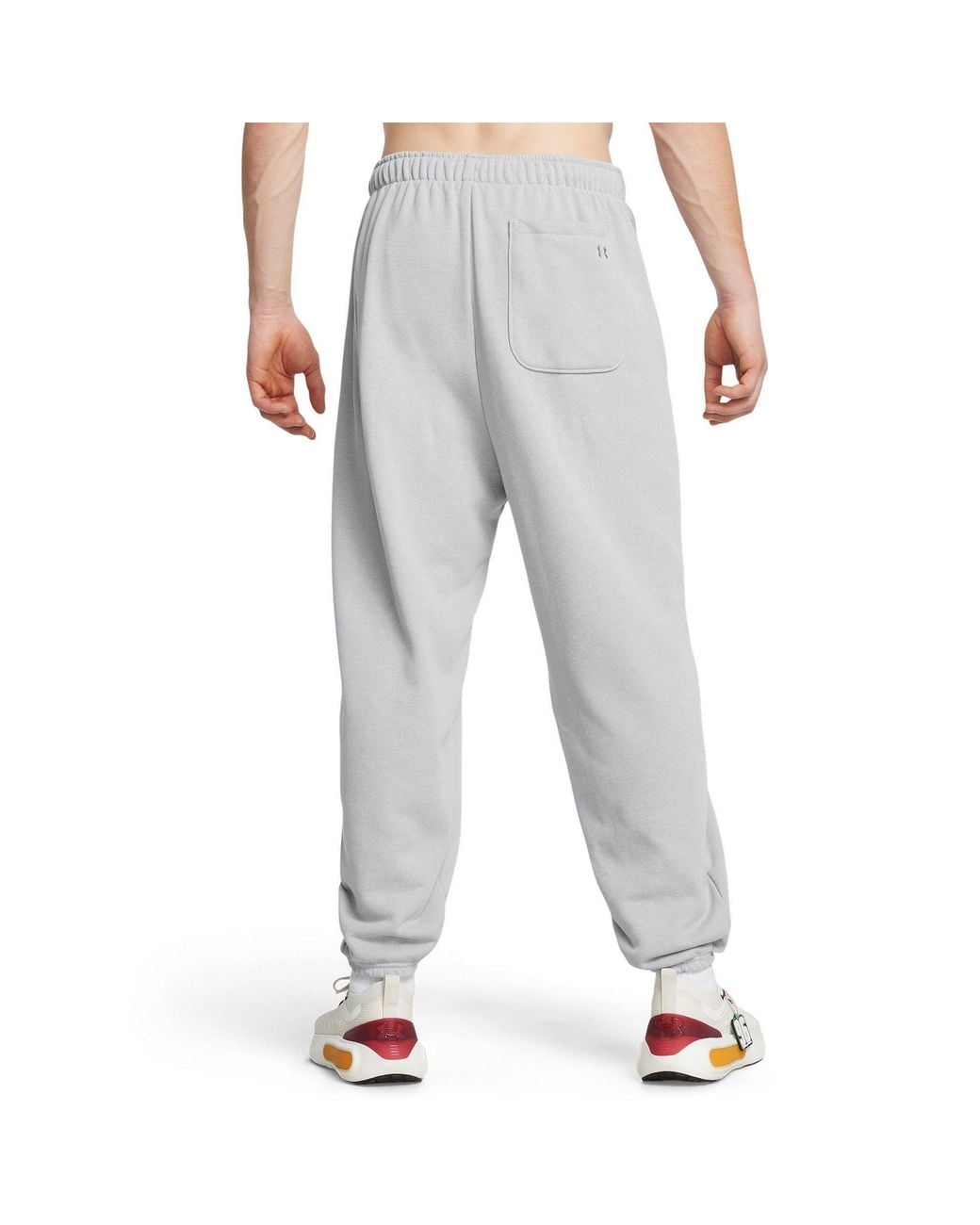 Under Armour Gray Closed Hem Fleece Terry Joggers for men