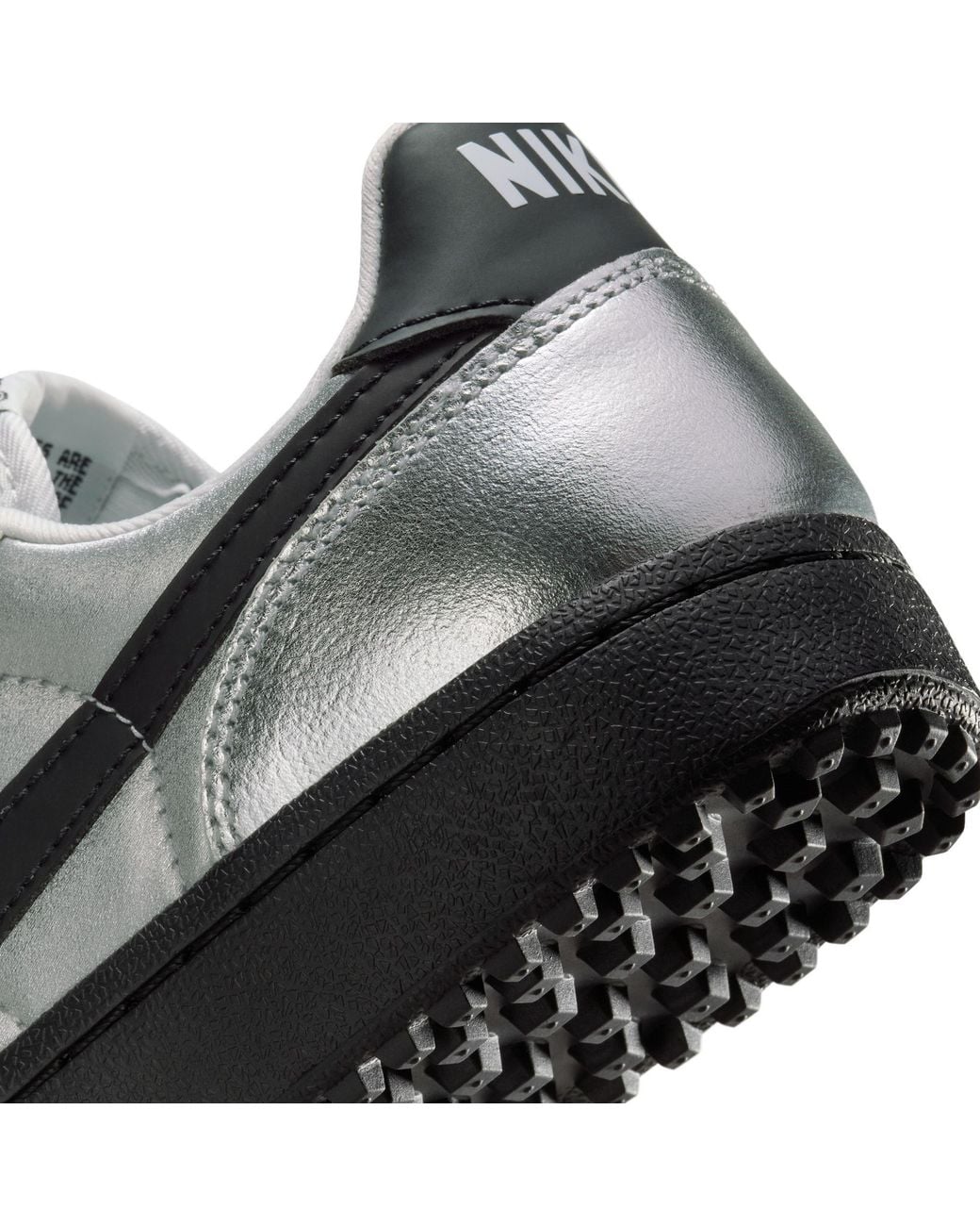 Nike Gray Field General Ld54 Leather Low-Top Trainers