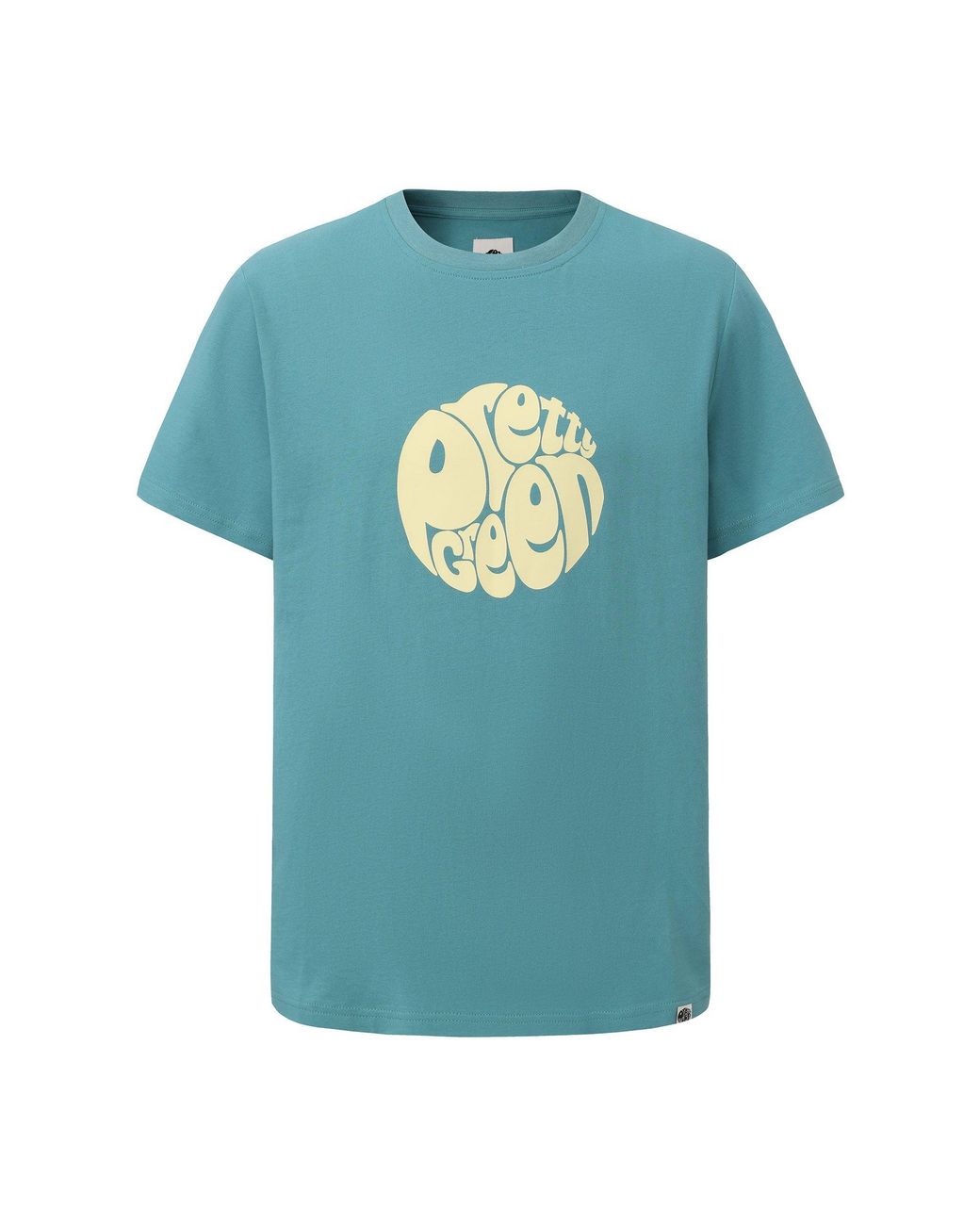 Pretty Green Blue Large Logo Tee for men