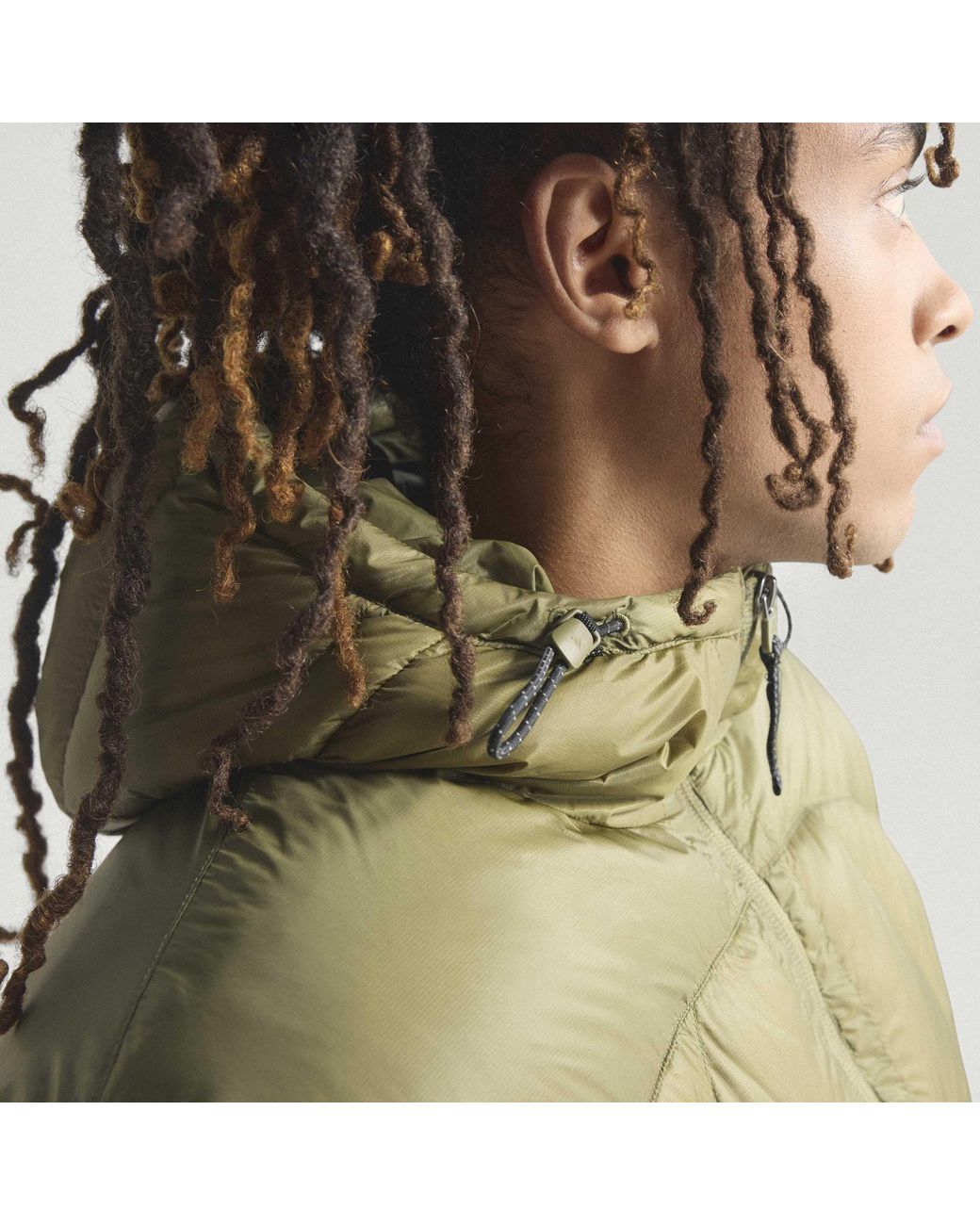 Adidas Green Eqt Full-Zip Hooded Short Puffer Jacket for men