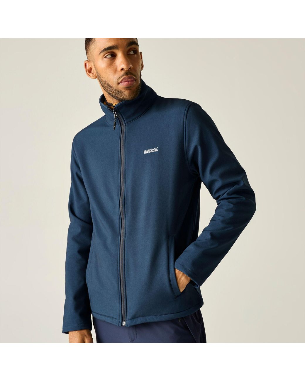 Regatta Blue Cera V Softshell Midlayer for men