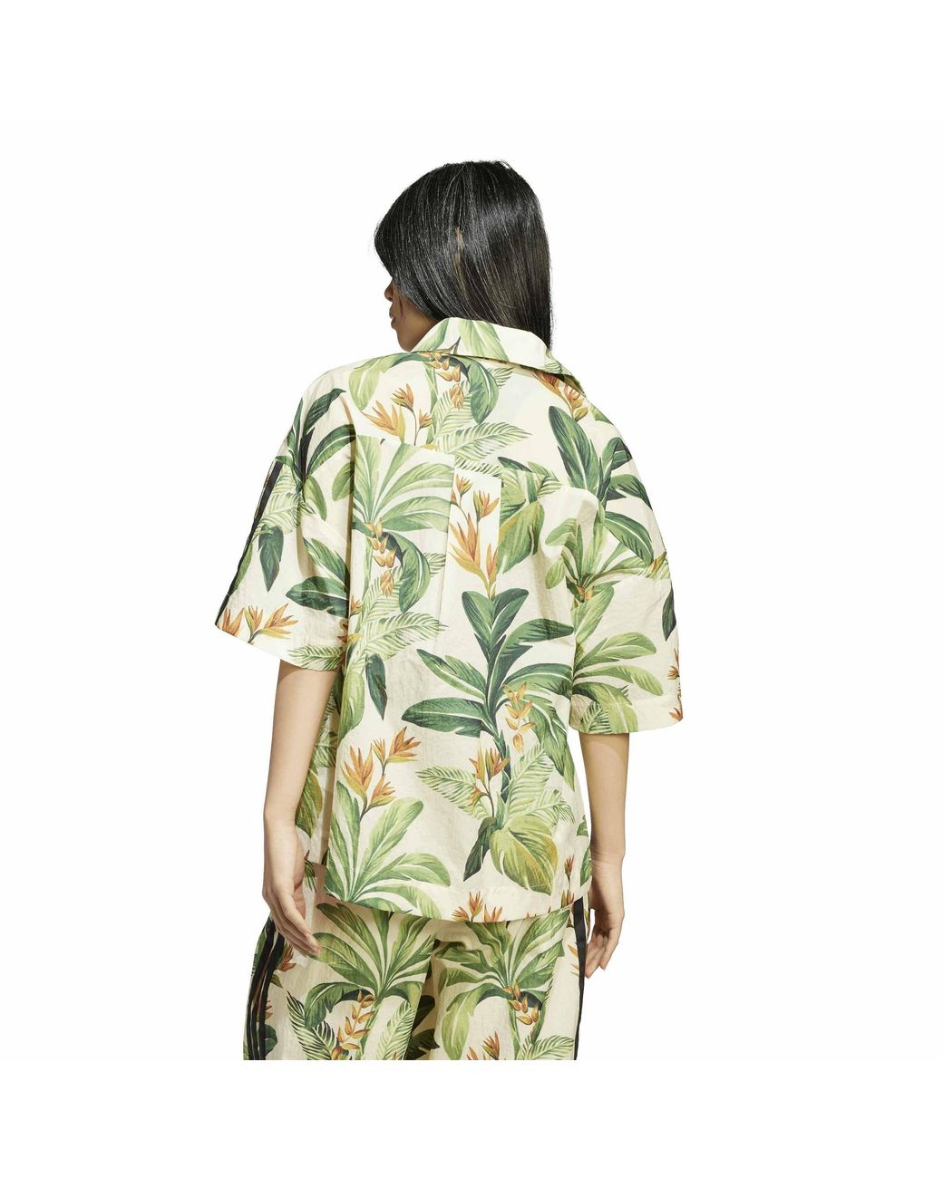 Adidas Metallic Farm Short Sleeve Patterned Shirt