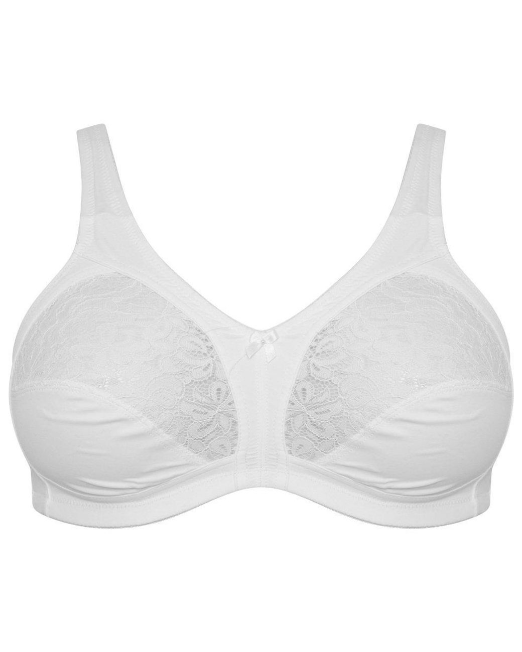Valbonne White Lace Non Wired Softcup Bra