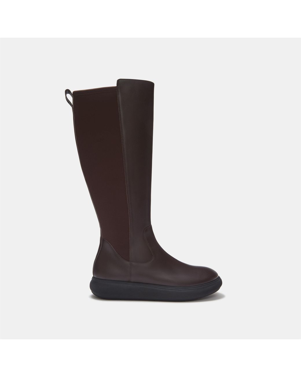 Fitflop Brown Iq-Comff Leather Knee-High Boots