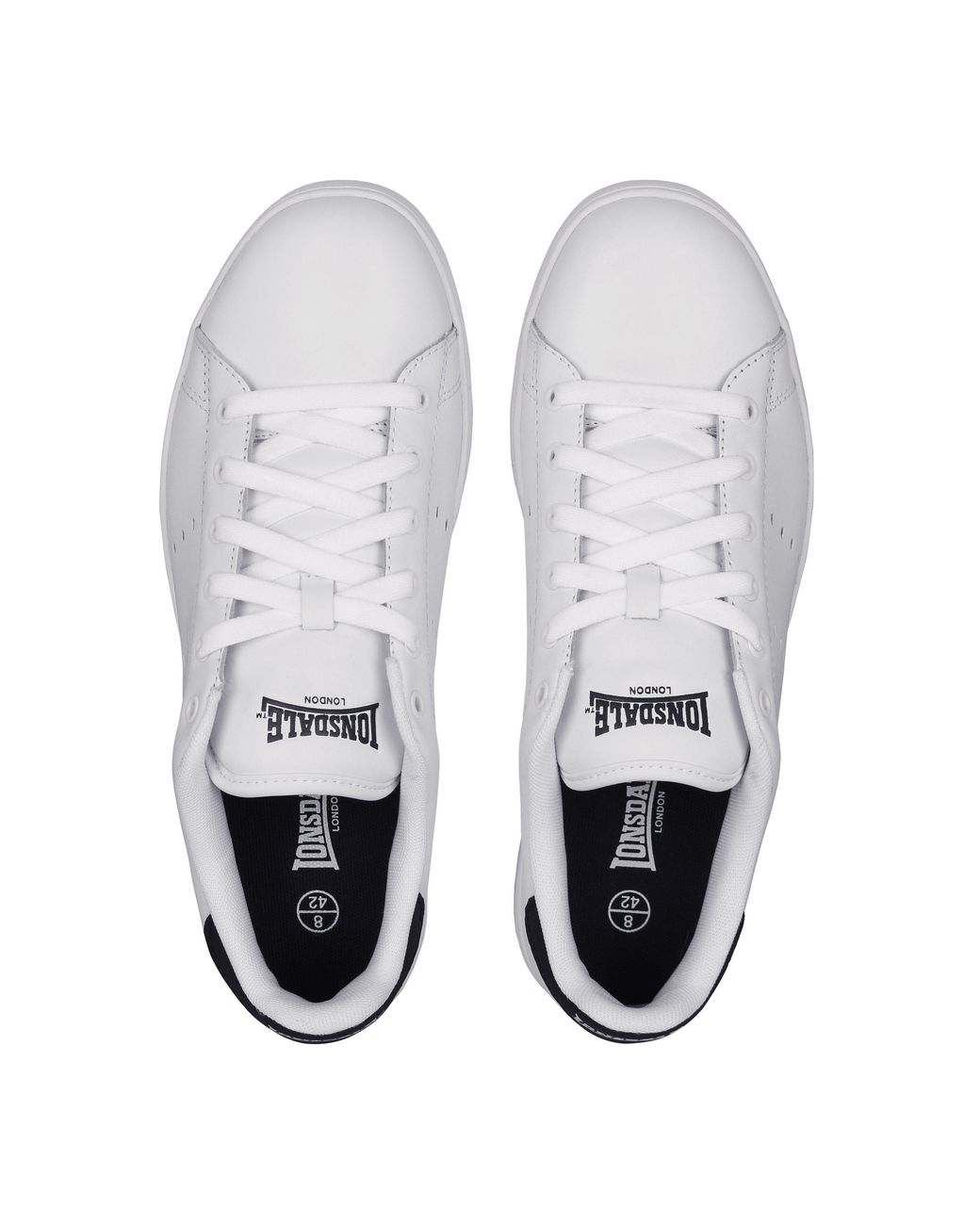Lonsdale White Leyton Leather Trainers for men