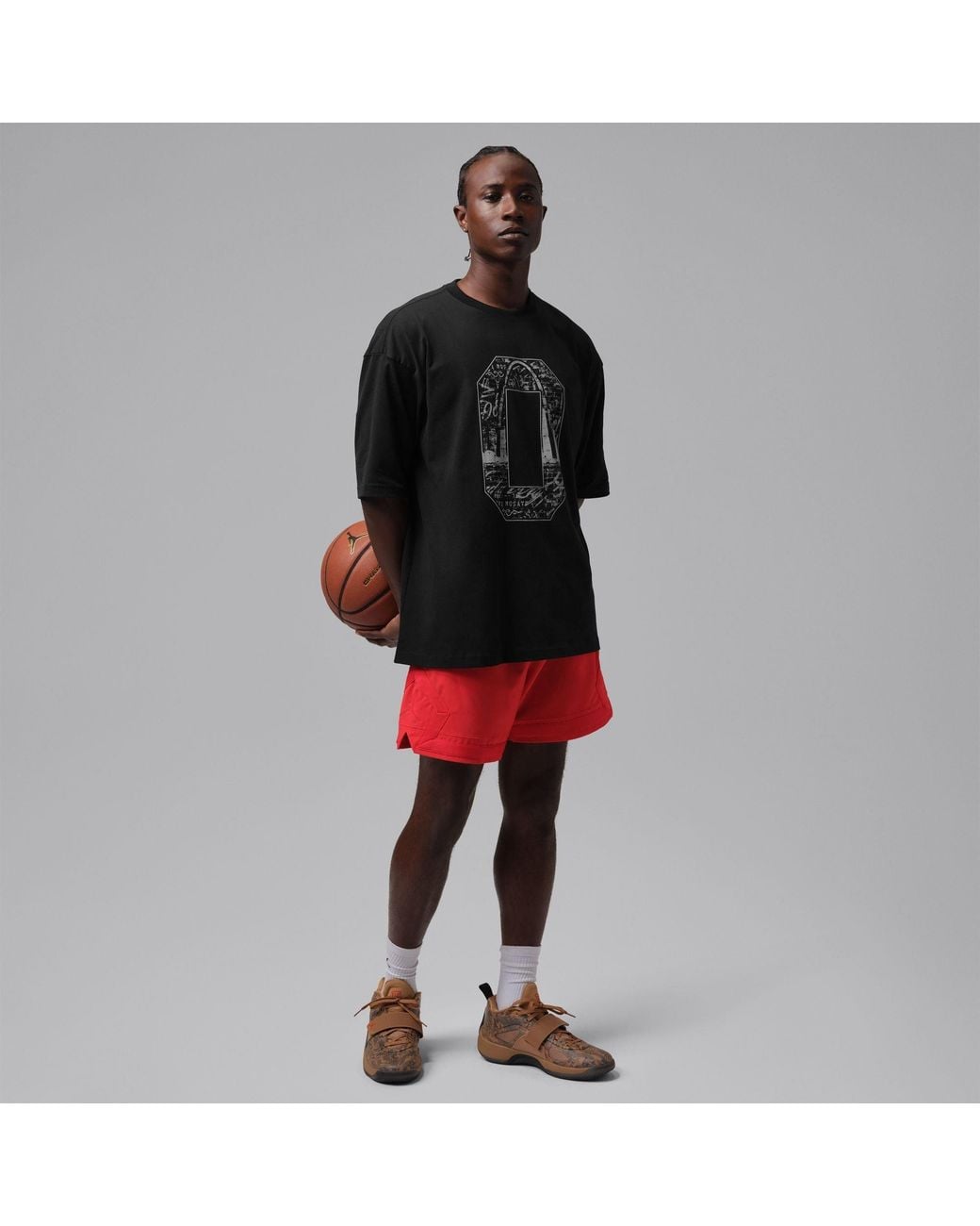 Nike Black Jordan Bball Tee Sn71 for men