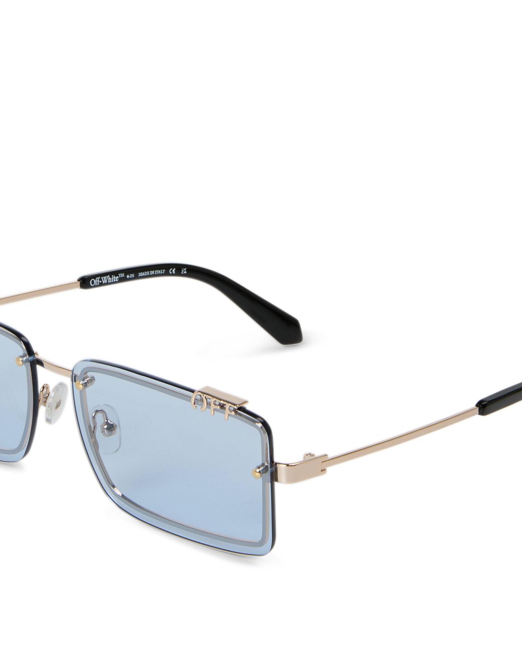 Off-White c/o Virgil Abloh Blue Tampa Round Sunglasses