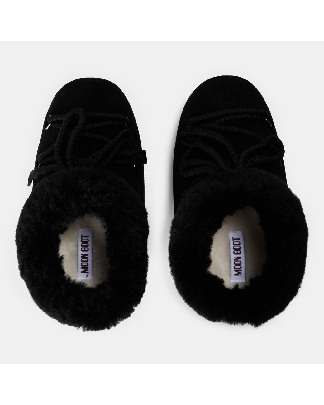 Moon Boot Black Mule Water Resistant Slip On Snow Boots