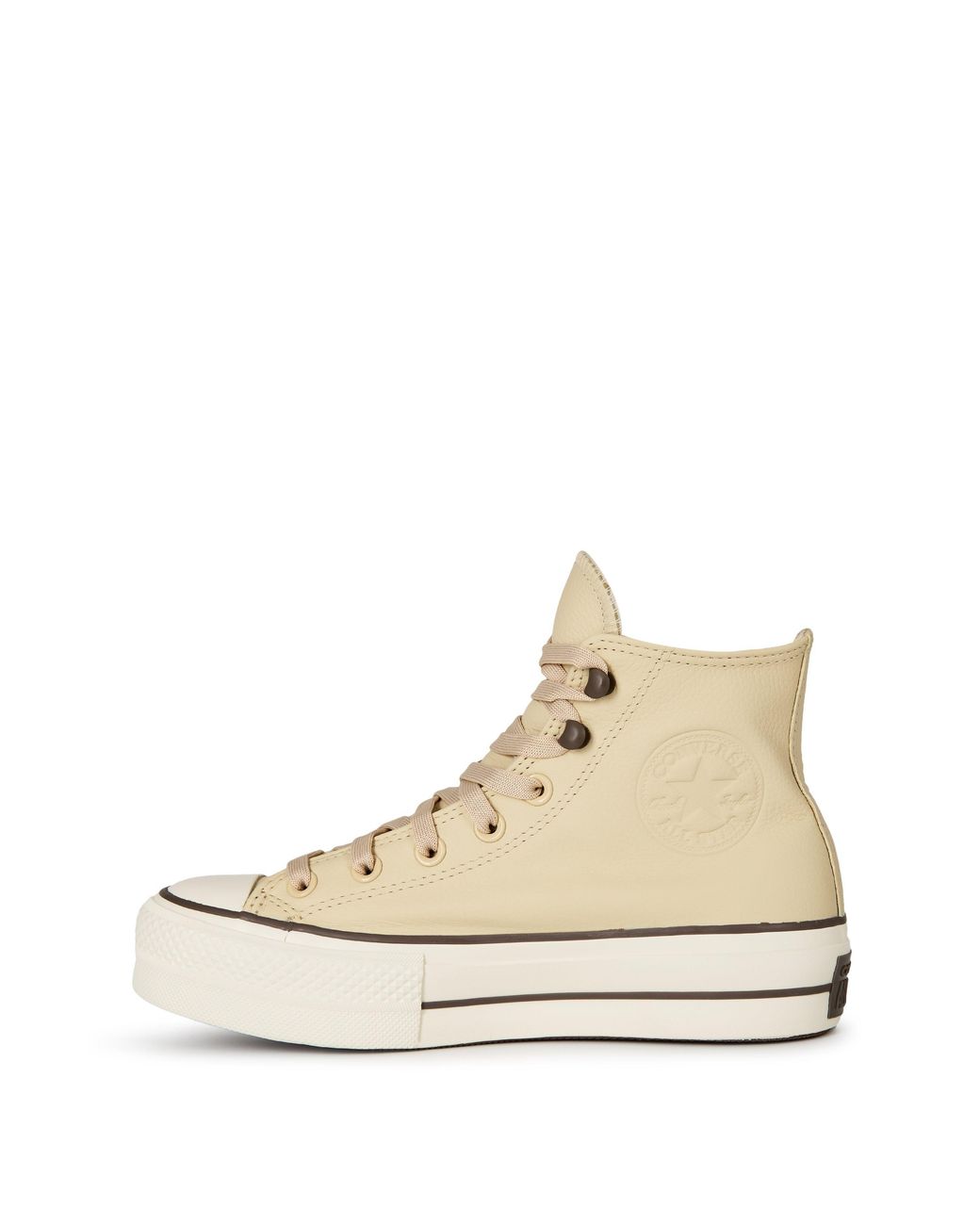 Converse Natural Chuck Taylor All Star Platform High Top Sneakers