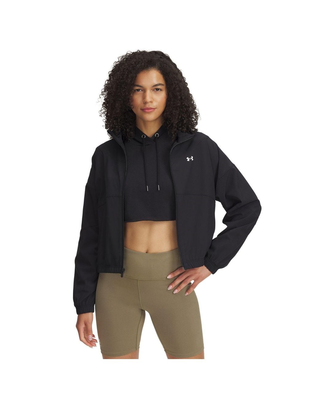 Under Armour Black Rival Woven Tracksuit Top