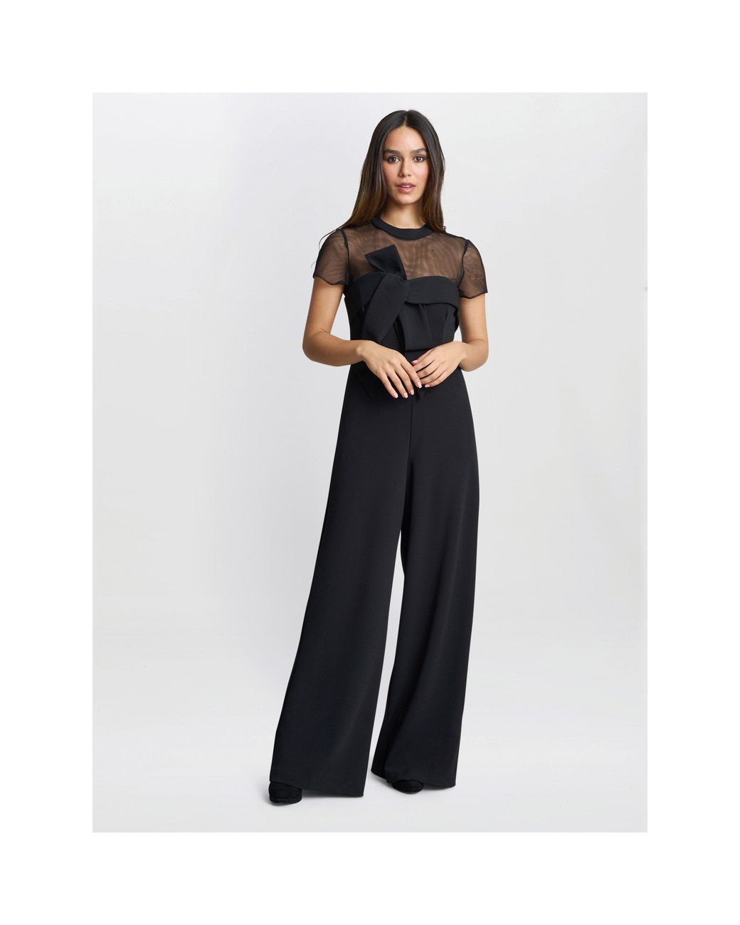 Gina Bacconi Blue Charlene Structured Jumpsuit