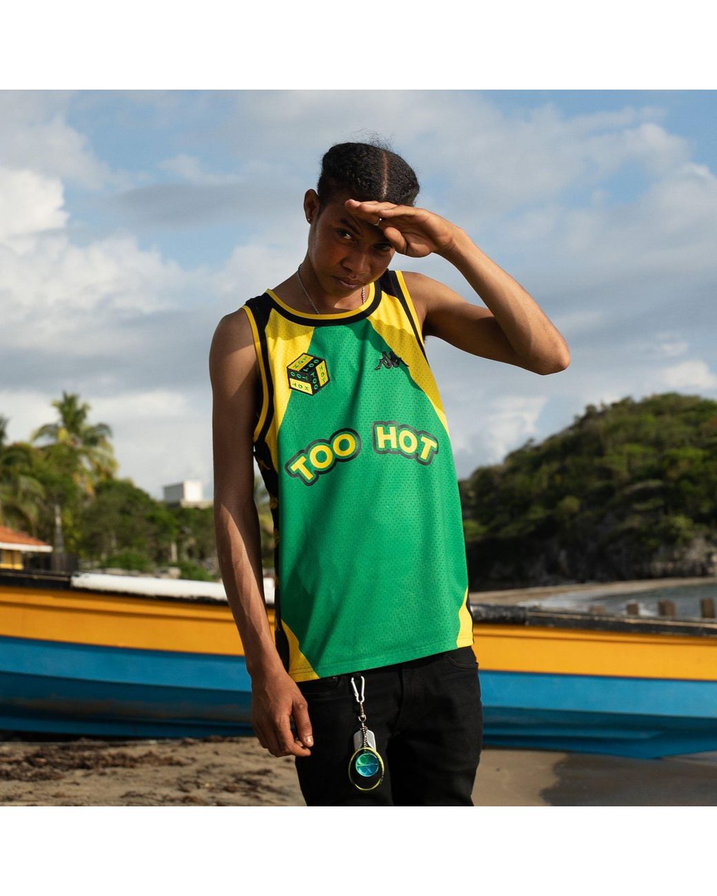 Kappa Green Logo Breathable T-Shirt for men