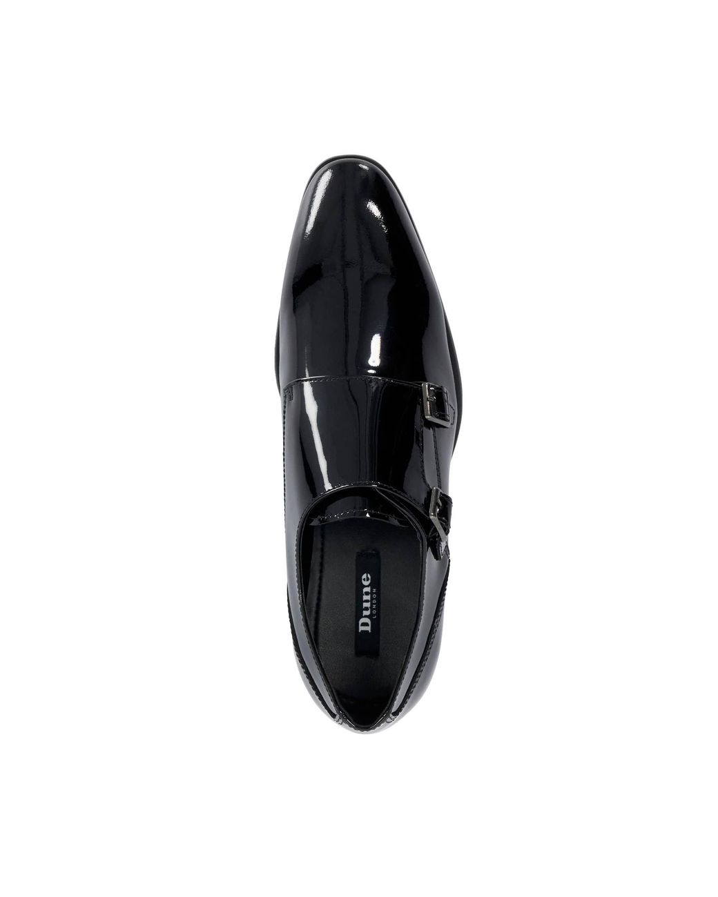 Dune Black Monk Shoes for men