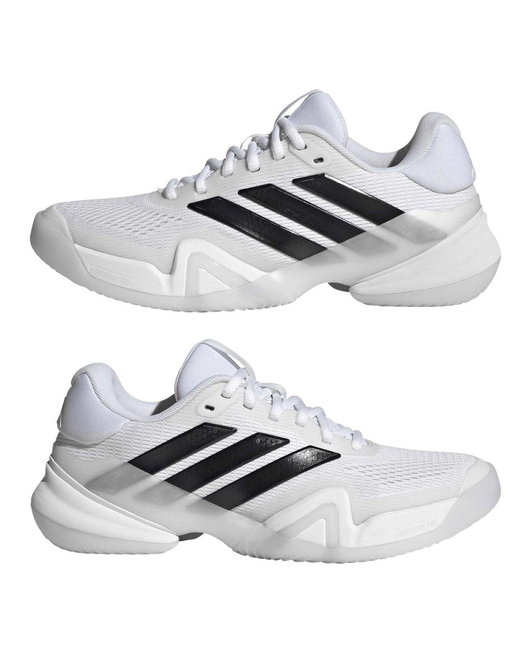 Adidas White Barricade 14 Tennis Shoes