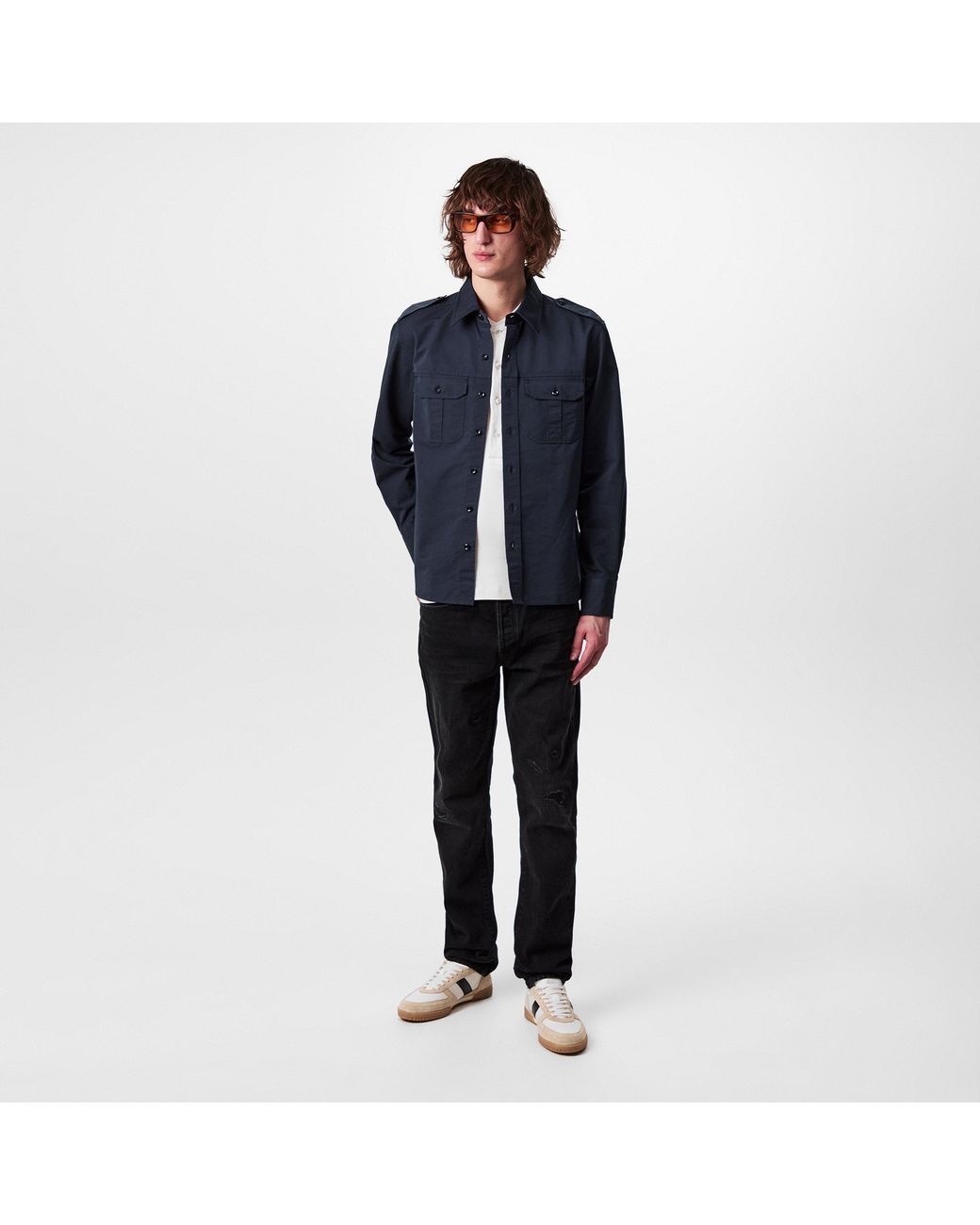 Tom Ford Blue Western Shirt for men