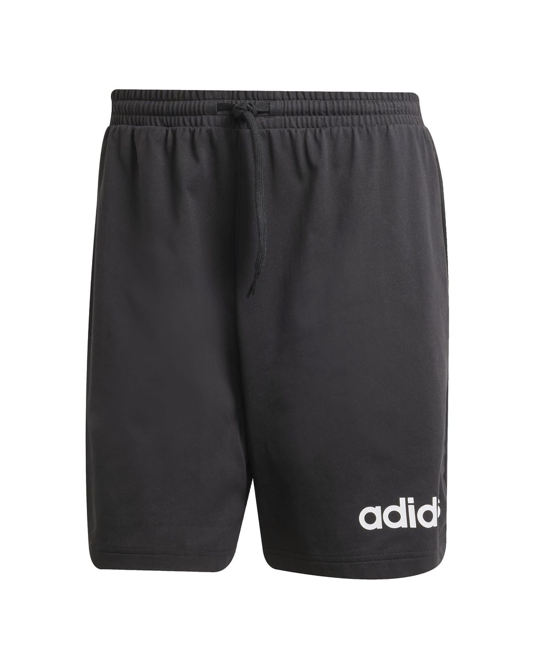 Adidas Black Essentials Linear Single Jersey Shorts for men