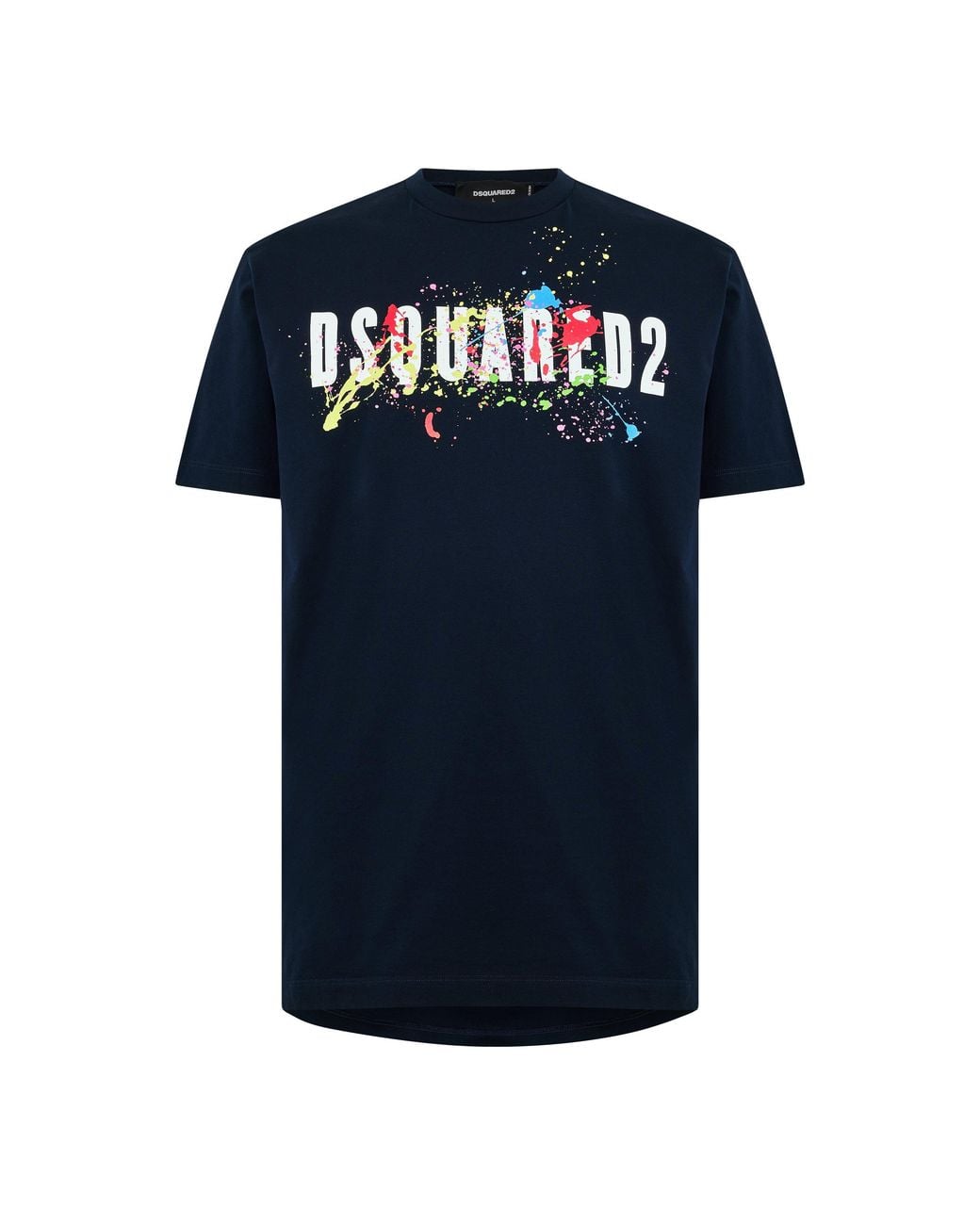 DSquared² Blue Dsq Splat T-Shirt for men