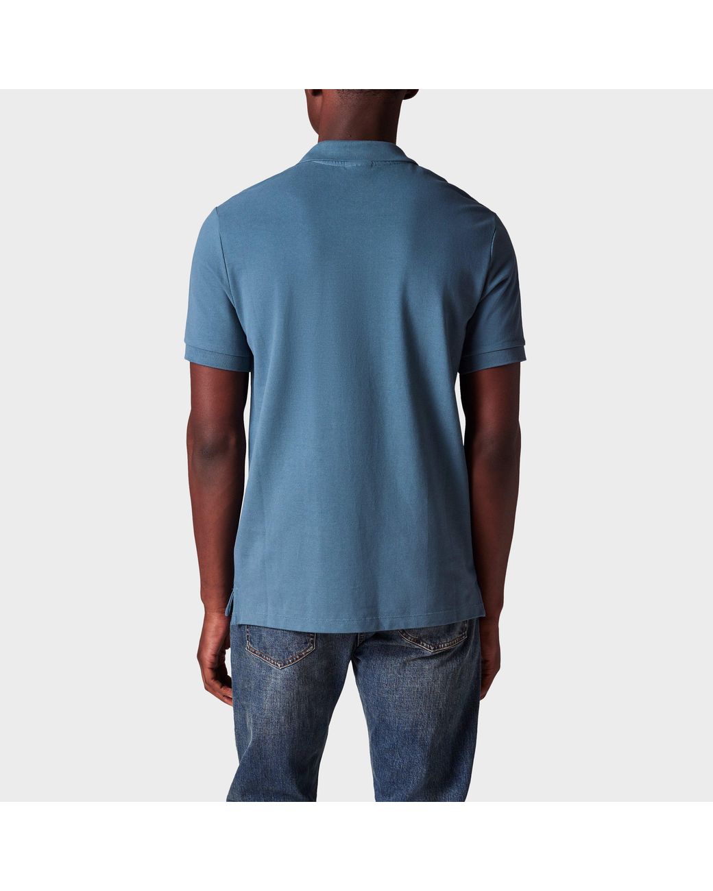 Paul Smith Blue Regular Fit Zebra Polo Shirt for men