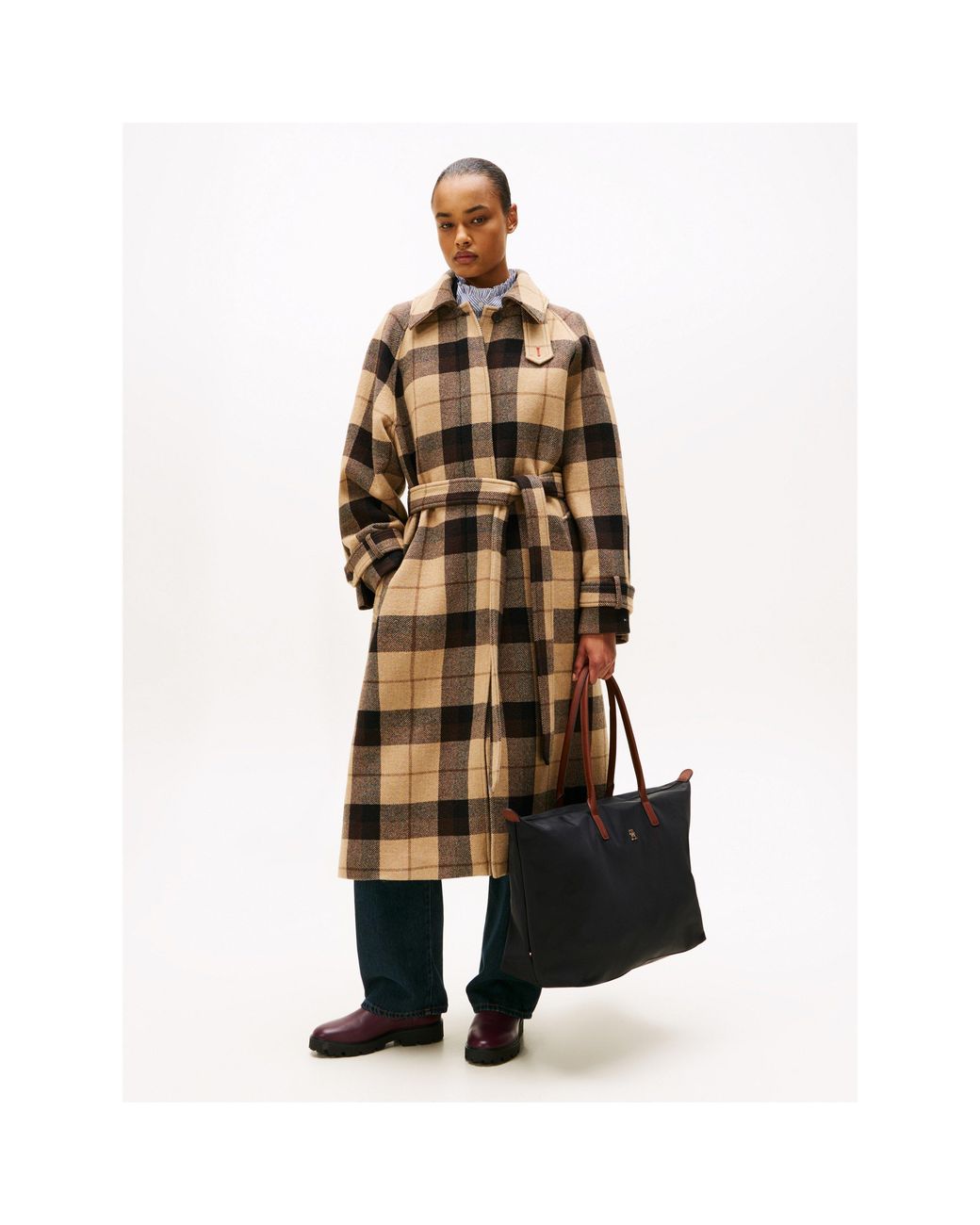 Tommy Hilfiger Black Popette Maxi Tote Bag