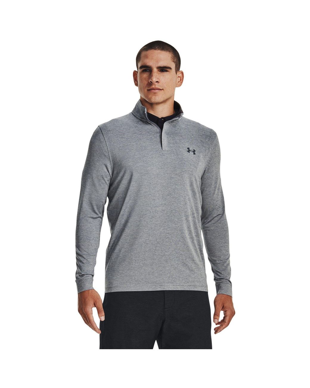 Under Armour Gray Match Play ¼ Zip for men