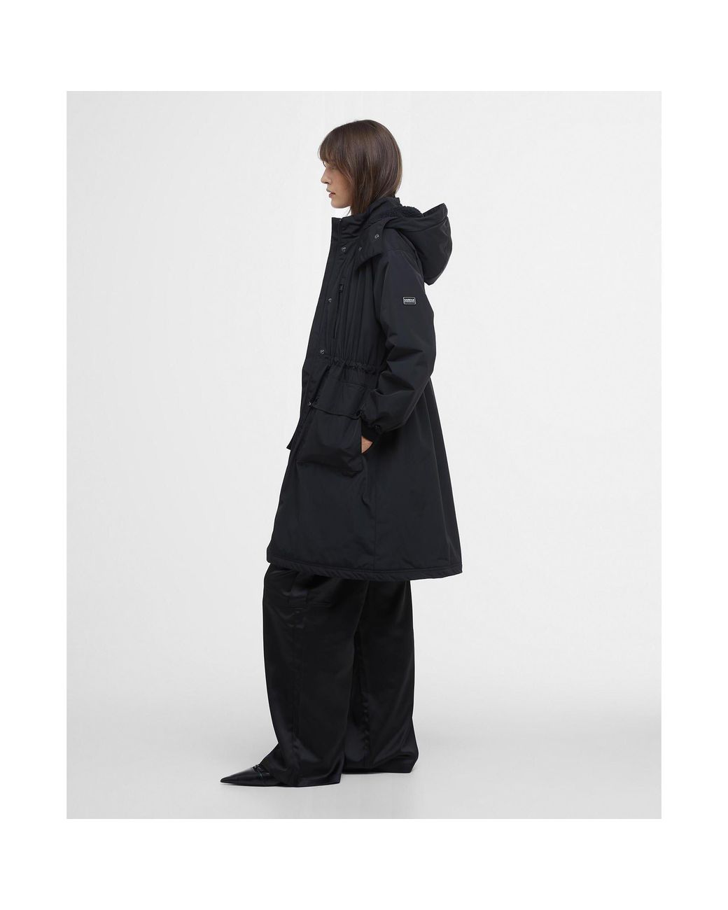 Barbour Black Kaylee Insulated Showerproof Rain Anorak