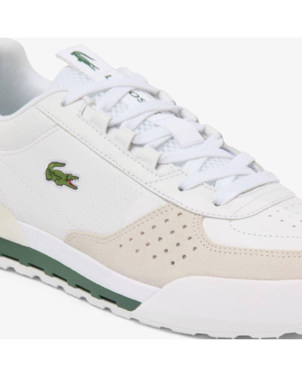 Lacoste White Slam Break Sn72 Leather Low-Top Trainers for men