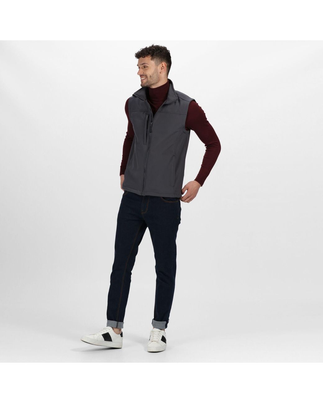 Regatta Blue Flux Softshell Gilet for men