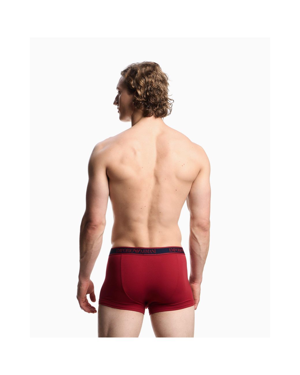 Emporio Armani Blue Core Logo Boxer Brief 3-Pack for men