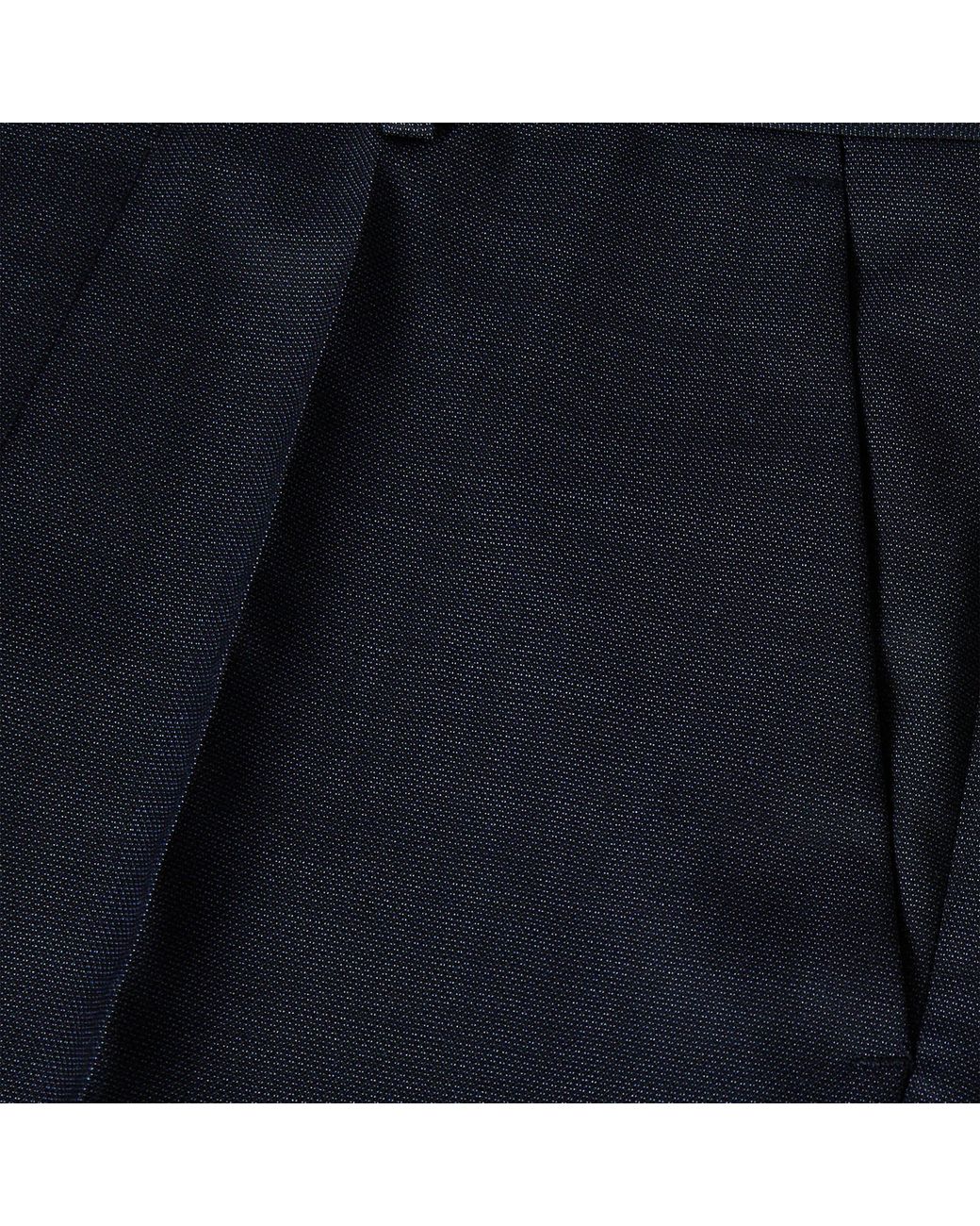 HUGO Blue Simmons202 Wool Trousers for men