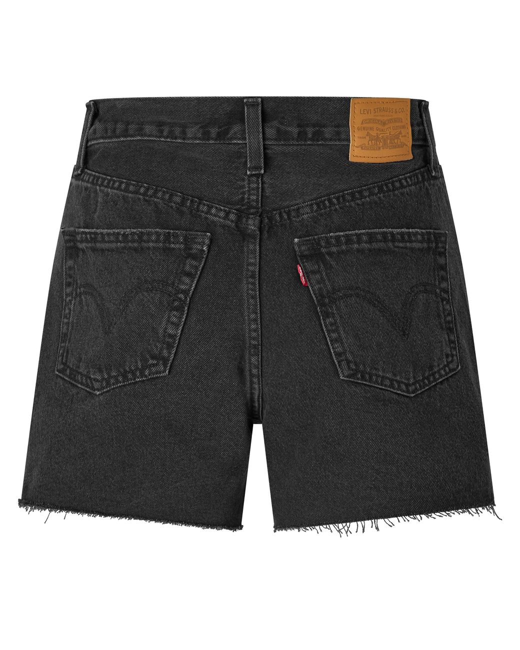Levi's Black Ribcage Denim Shorts