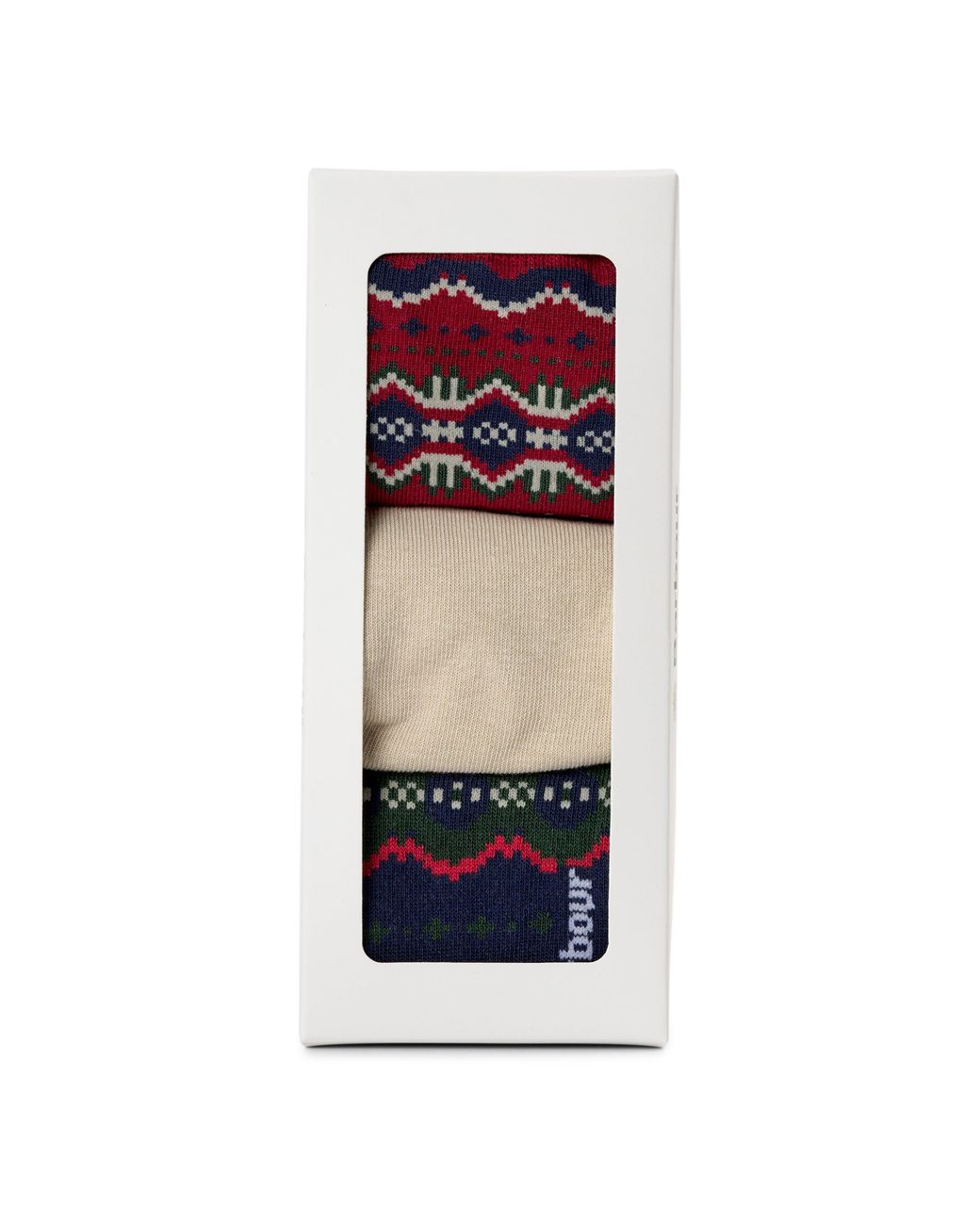 Barbour Blue Helen Fair Isle Crew Socks