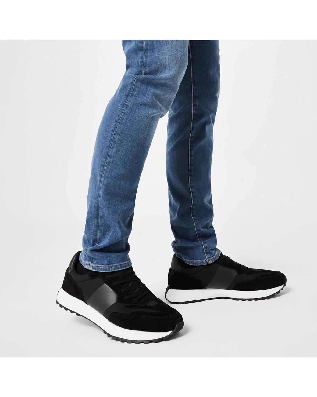 Calvin Klein Black Suede Trainers for men