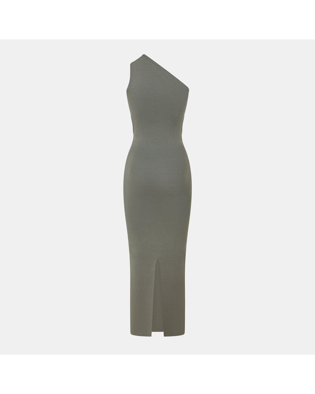 Jack Wills Green Knitted Asymmetric Cut Out Midi Dress