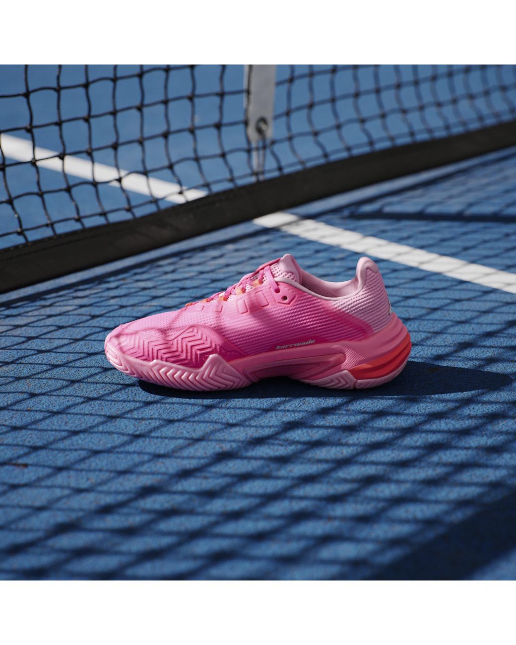 Adidas Pink Barricade 13 Tennis Shoes