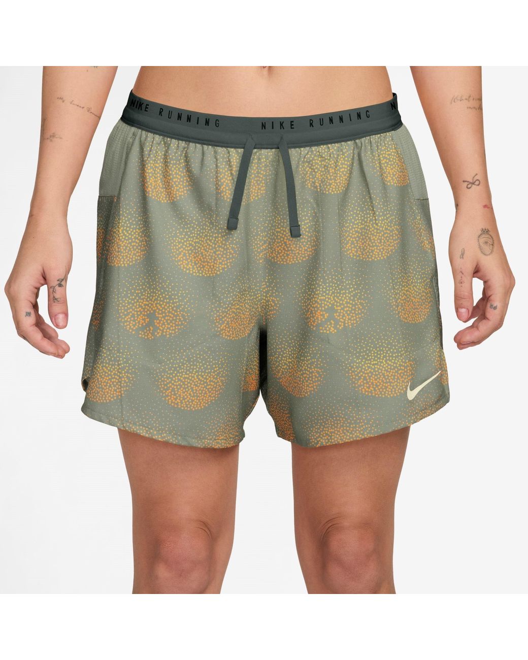 Nike Green Performance Running Shorts for men